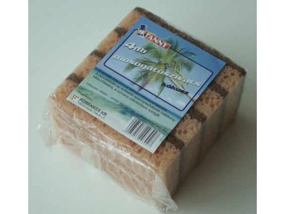 29302 - FANNY mosogatószivacs 4 db KÓKUSZ (FORRAIKER 29302)