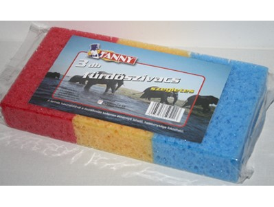 50511 - FANNY fürdőszivacs 3 db szegletes (FORRAIKER 50511)