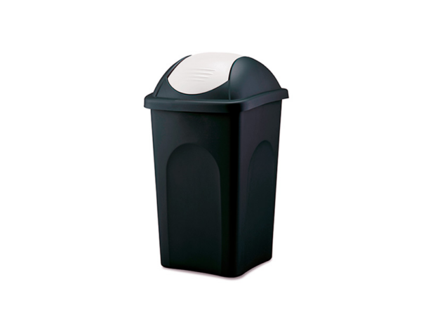 51695 - MULTIPAT szemetes 60 literes ében/fehér (STEFANPLAST 70207)