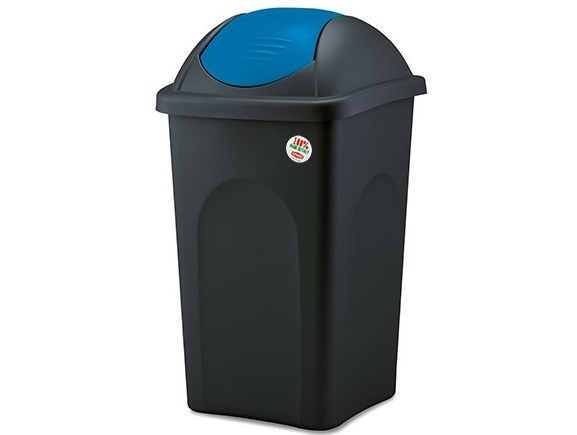 51697 - MULTIPAT szemetes 60 literes ében/kék (STEFANPLAST 70204)