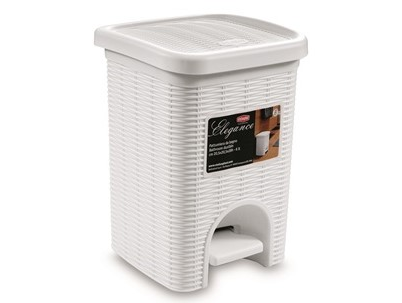 51707 - ELEGANCE pedálos szemetes 6 literes fehér (STEFANPLAST 30100 )