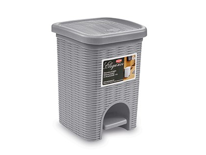 51719 - ELEGANCE pedálos szemetes 6 literes szürke (STEFANPLAST 30132)