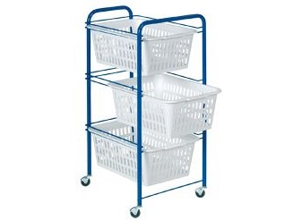 90012 - SIENA 3 gurulós tároló műanyag kosaras (ARTEX 12.12.53)