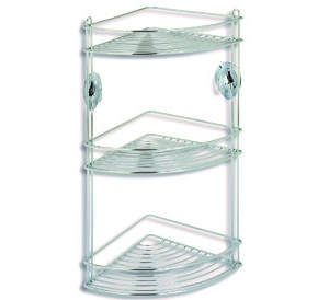 90173 - STICK sarokpolc 3 részes króm (ARTEX 22.19.23)