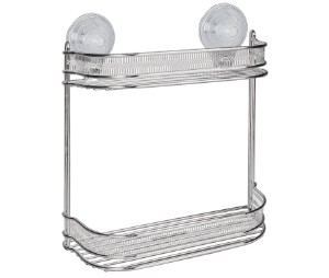 90175 - FLOWER polc egyenes 2 részes króm (ARTEX 22.16.27)