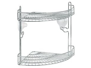 90186 - FLOWER sarokpolc 2 részes króm (ARTEX 22.16.32)