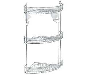 90187 - FLOWER sarokpolc 3 részes króm (ARTEX 22.16.33)