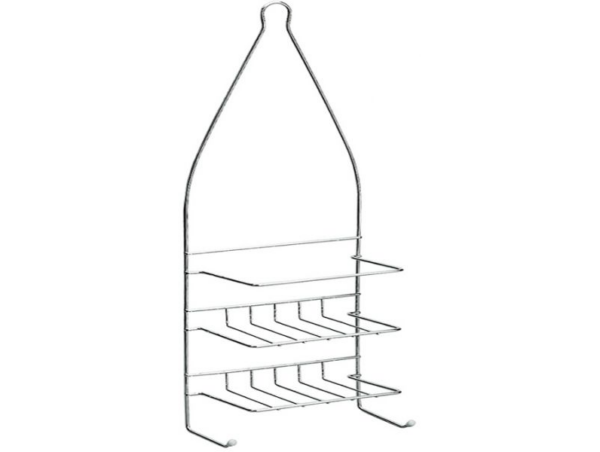 90209 - SHOWER sampontartó szegletes széles króm (ARTEX 29.10.31)