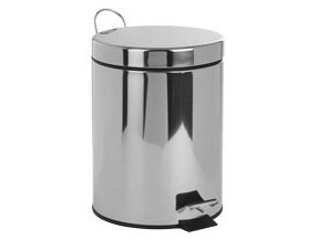 90285 - BINTY 5 literes pedálos szemetes inox (ARTEX 21.35.05)