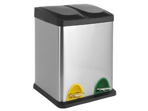 90288 - LOGICA 30 literes pedálos szemetes inox (ARTEX 21.40.12)