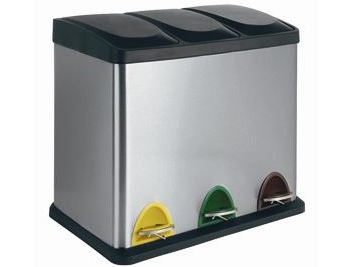 90292 - LOGICA 45 literes pedálos szemetes inox (ARTEX 21.40.13)