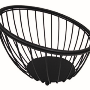 90337 - BLACK GLOBE gyümölcskosár 25 fekete epoxy (ARTEX 29.25.00)