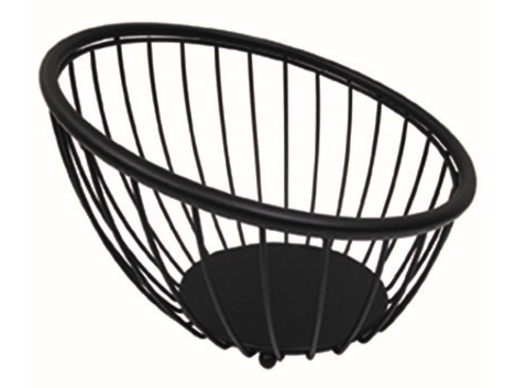 90337 - BLACK GLOBE gyümölcskosár 25 fekete epoxy (ARTEX 29.25.00)