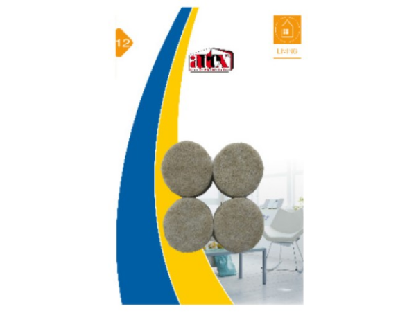 90345 - Kopásgátló filc átmérő 26 mm 12 db bézs (ARTEX 22.02.82)