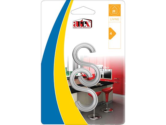 90367 - S kampó műanyag 4 db (ARTEX 22.02.72)