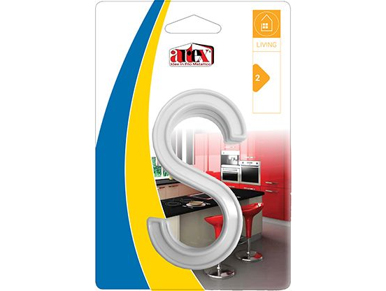 90368 - S kampó műanyag nagy 3 db (ARTEX 22.02.74)