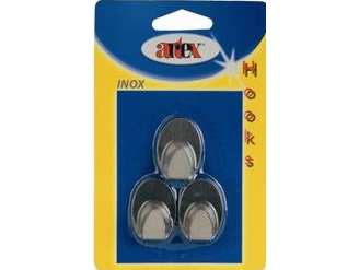 90397 - Akasztó ovál 3 db inox (ARTEX 22.02.40)