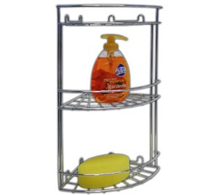 90416 - SLIM sarokpolc 3 részes króm (ARTEX 27.10.39)