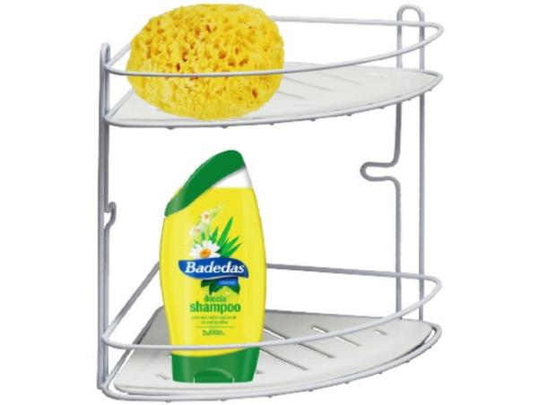 90544 - ICE sarokpolc 2 részes fehér epoxy (ARTEX 29.19.12)