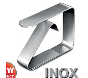 90644 - Abroszrögzítő csipesz 4 db inox (ARTEX 22.02.69)