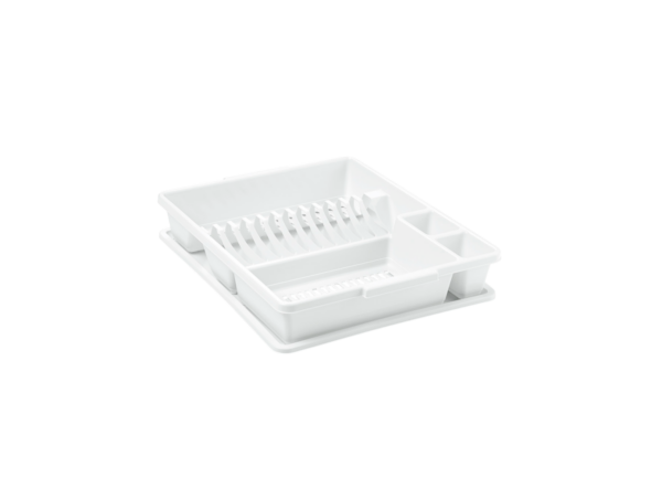 93079 - Edényszárító tálcával műanyag fehér (VECA 01105)