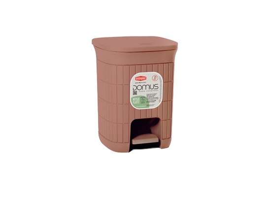51815 - DOMUS pedálos szemetes 6 literes csoki barna (STEFANPLAST 90404)